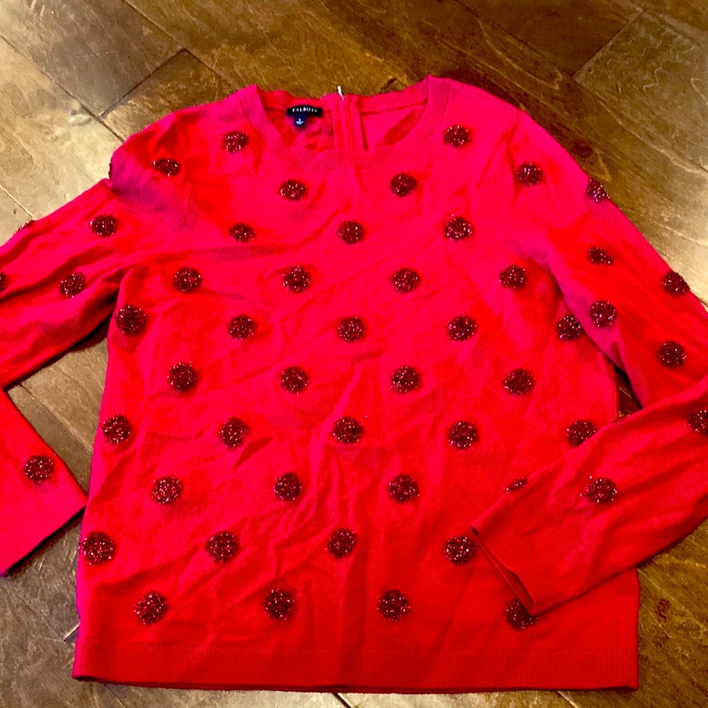 Talbots tinsel sweater! Perfect for the holidays! Size large